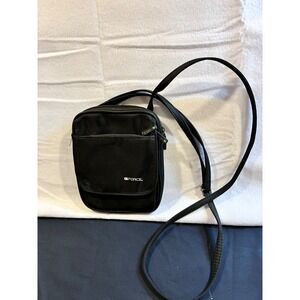 G-Force Black Nylon Crossbody Travel Bag Organizer ID Window Small Messenger